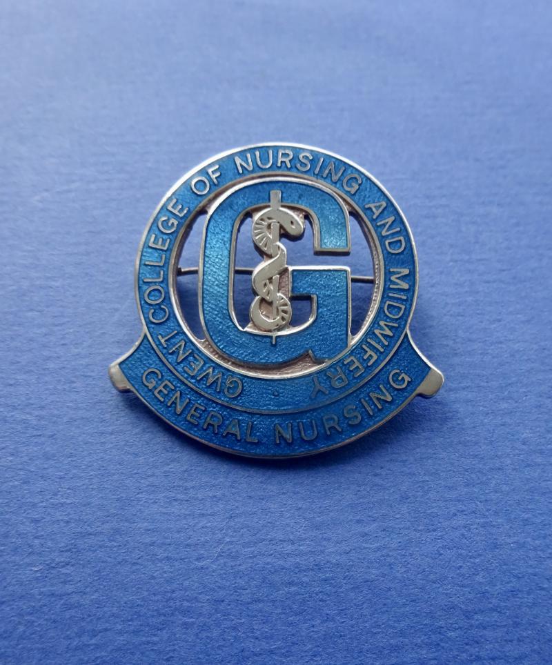 Gwent College of Nursing & Midwifery Newport,silver General Nursing Badge
