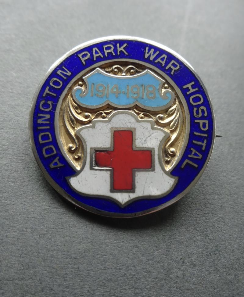 Addington Park War Hospital,Silver badge
