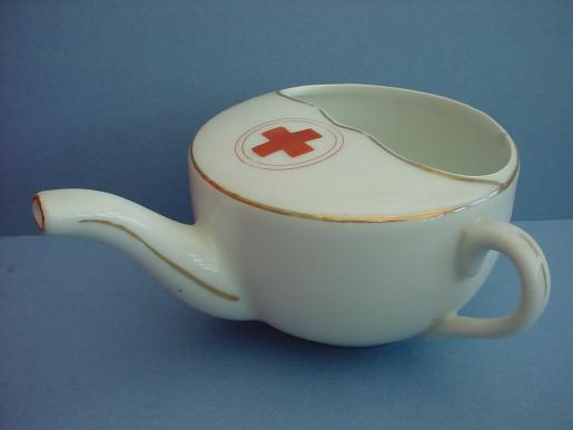 Officers Ceramic Red Cross Feeding Cup