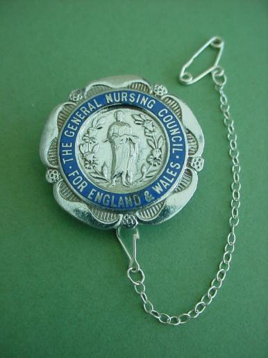 General Nursing Council SRN Chrome Nurses badge