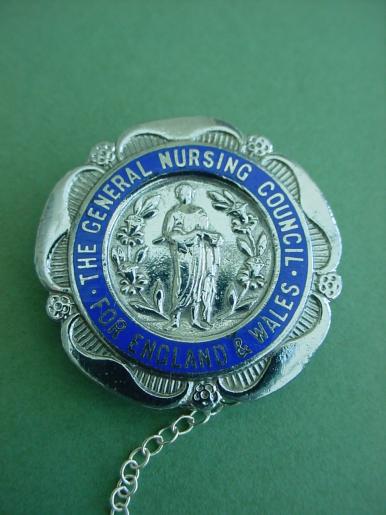 General Nursing Council SRN Chrome Nurses badge