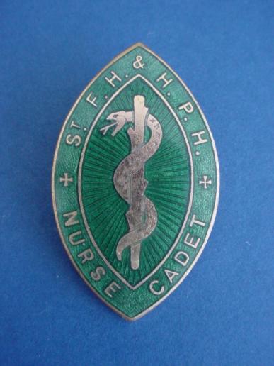St Francis Hospital & Hurstwood Park Hospital,Haywards Heath.Nurse Cadet Badge