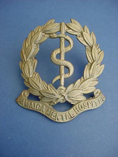 Jamaica Mental Hospital cap badge