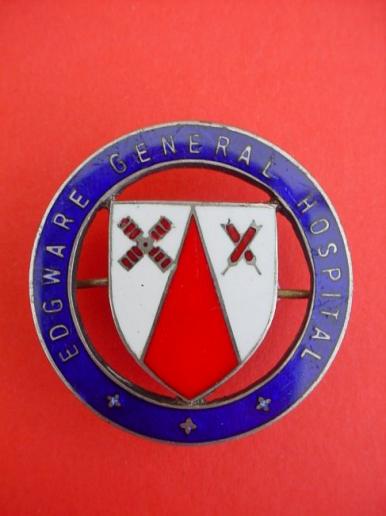 Edgware General Hospital Silver Nurses Badge