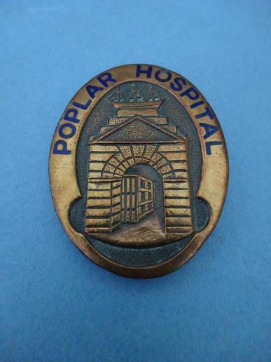 Poplar Hospital ,Brass Nurses badge