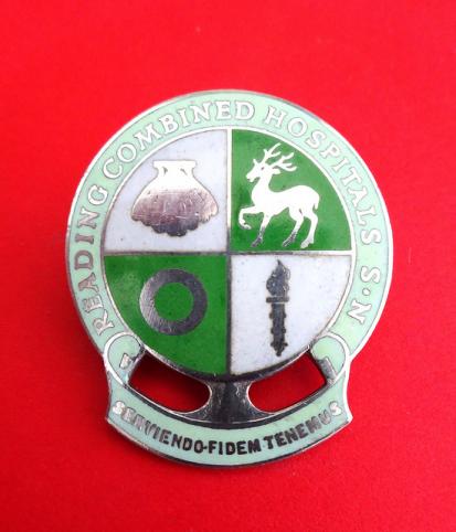 Reading Combined Hospitals School for Nurses Silver Enrolled Nurses Badge