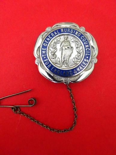 General Nursing Council SRN Chrome Nurses badge