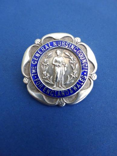 General Nursing Council Silver SRN Nurses badge