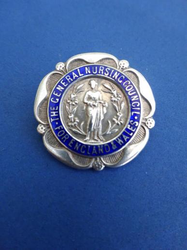 General Nursing Council Silver SRN Nurses badge