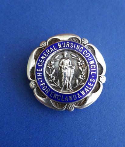 General Nursing Council Silver SRN Nurses badge