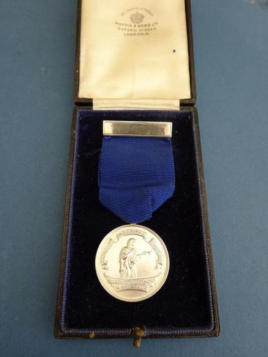 St Leonards Hospital Shoreditch,Cased Silver Nurses Prize Medal