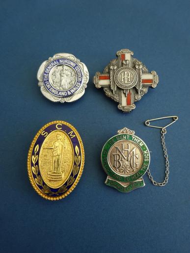 London Hospital/Mildmay Hospital, SRN/SCM Four Badge Set 