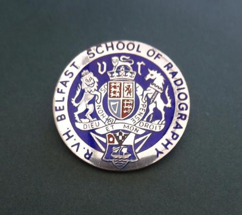 Royal Victoria Hospital Belfast Silver School of Radiography Badge