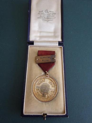 Glasgow Western Infirmary,Gold,Doctor John Morton Surgical Prize Medal