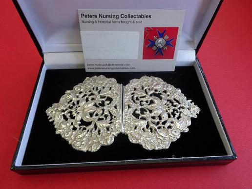 Silver Nurses Belt Buckle,Hallmarked London 1964