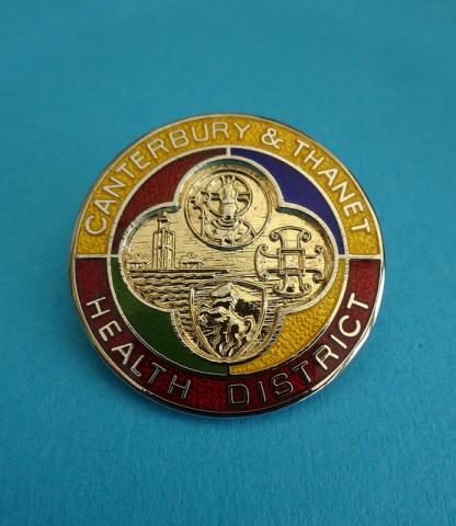 Canterbury & Thanet Health District,Silver Gilt Nurses Badge