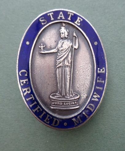 State Certified Midwife Badge,Pin back badge