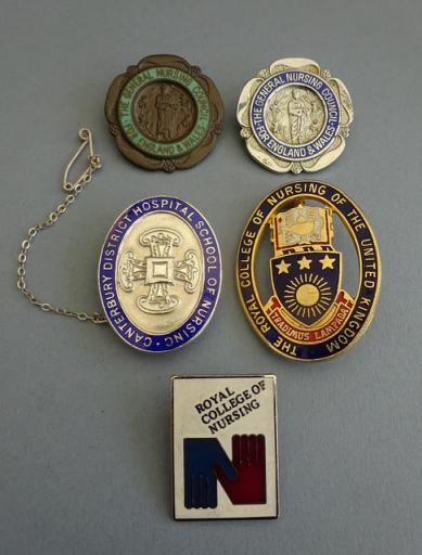 Canterbury District Hospital SoN,GNC,RCN Group of Nurses Badges