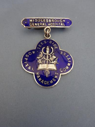 Middlesborough General Hospital.Tees Side HMC,Nurses badge