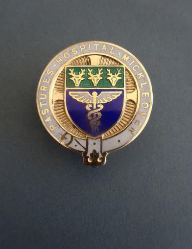 Pastures Hospital Mickleover,Derby Silver Gilt Mental Nurses Badge