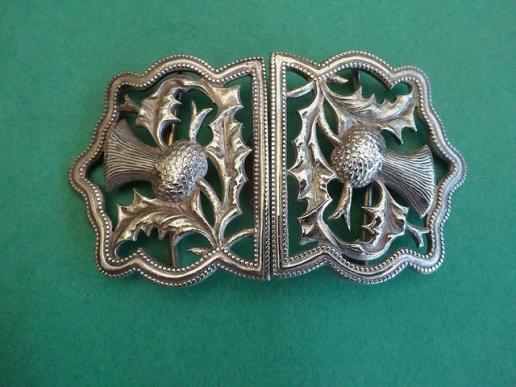 Scottish Thistle EPNS Belt Buckle