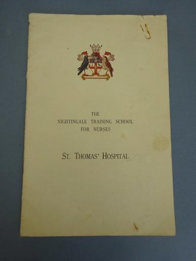 The Nightingale Training School For Nurses,St Thomas' Hospital,Prospectus Booklet.