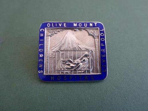 Olive Mount Children's Hospital Liverpool.Silver nurses Badge