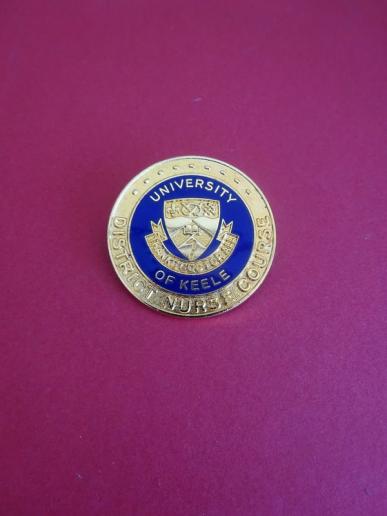 University of Keele, District Nurse Course badge