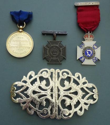 Camberwell Infirmary Medal/ Royal British Nursing Association set Brazilla Fanstone Masters