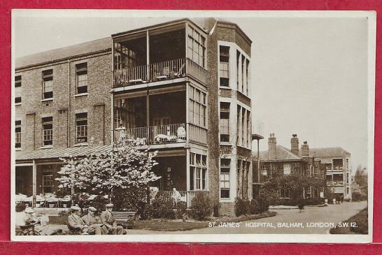 St James's Hospital Balham London SW12,Real photographic postcard.