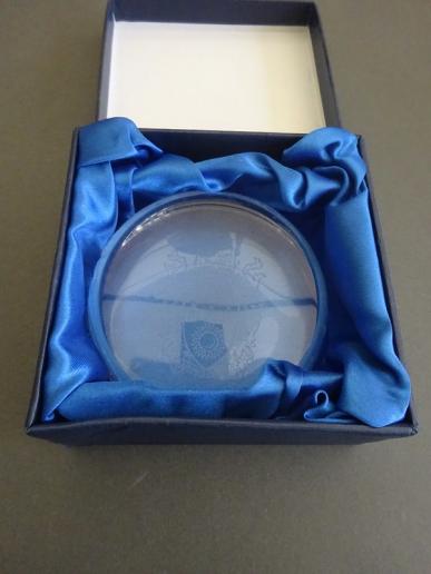 Lead Crystal Paperweight,Royal College of Nursing