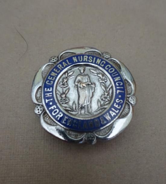General Nursing Council for England & Wales.State Registered Nurse badge