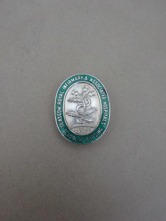 Glasgow Royal Infirmary & Associated Hospitals School of Nursing,Silver Enrolled Nurses Badge and Scottish Silver Enrolled Nurses Badge