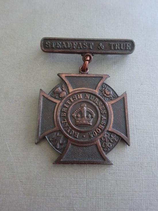 Royal British Nurses Association bronze members badge