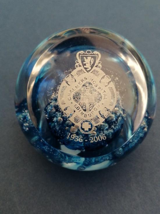 Chalmers Hospital Edinburgh,Selkirk Glass Paperweight