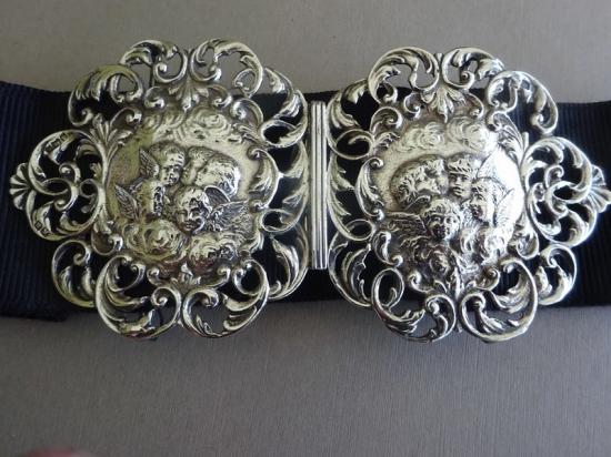 Silver Two Piece Nurses Belt Buckle,Sir Joshua Reynolds 