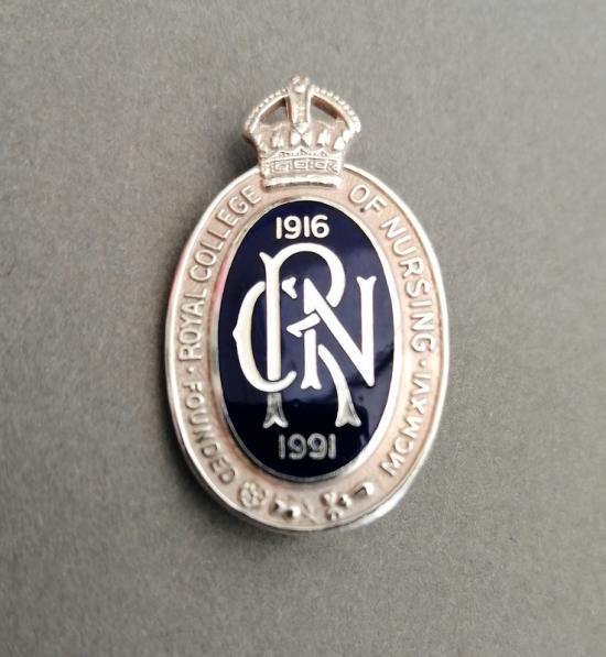 Royal College of Nursing,75th Anniversary Badge