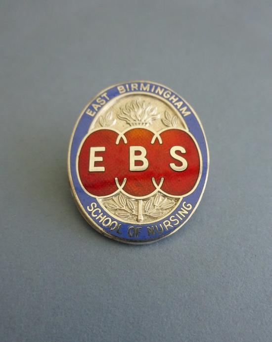 East Birmingham School of Nursing.silver Nurses badge