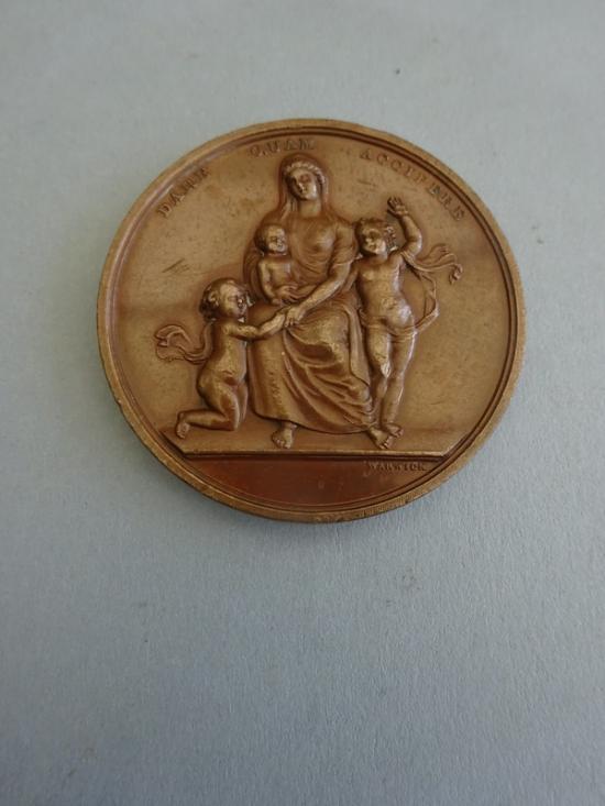 Guys Hospital, antique bronze prize medal