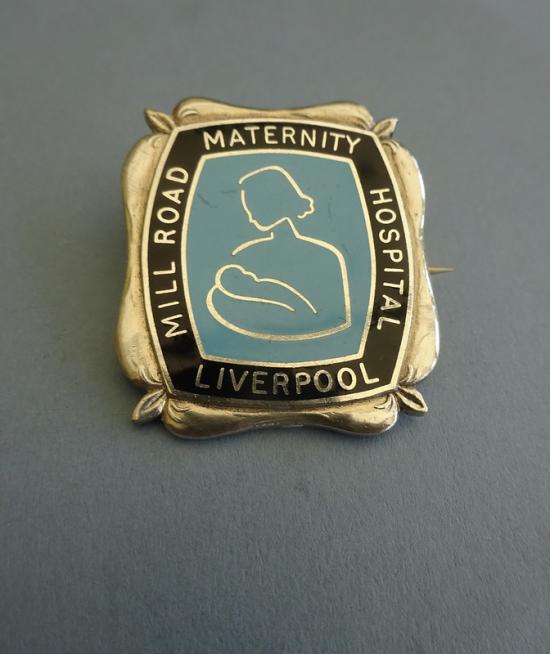 Mill Road Maternity Hospital Liverpool Silver Nurses Badge