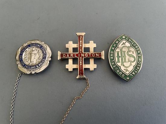 Darlington Memorial /Sunderland Children's Hospitals /GNC trio of Nurses badge