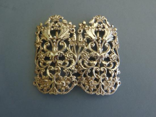 Two Piece Silver Nurses Belt Buckle,Samuel Jacob London 1900