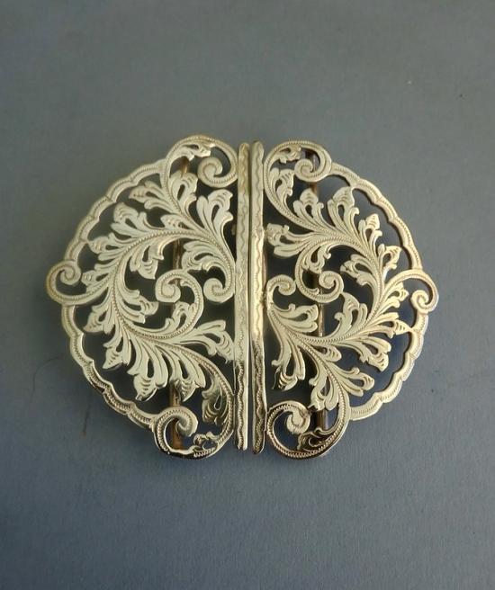 Two Piece Silver Nurses Belt Buckle,Deacon & Francis 1898