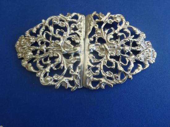 Large Silver Belt Buckle,William Needham Sheffield 1897