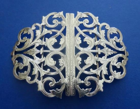 Large silver Belt Buckle, Deakin & Francis 1896