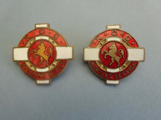 Kent County Council District Nursing Service, small nursing badges