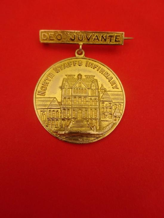 North Staffs Infirmary, 9ct gold Nurses prize badge