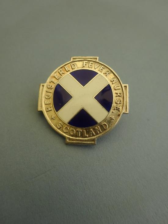 Registered Fever Nurse Scotland, silver nurses badge