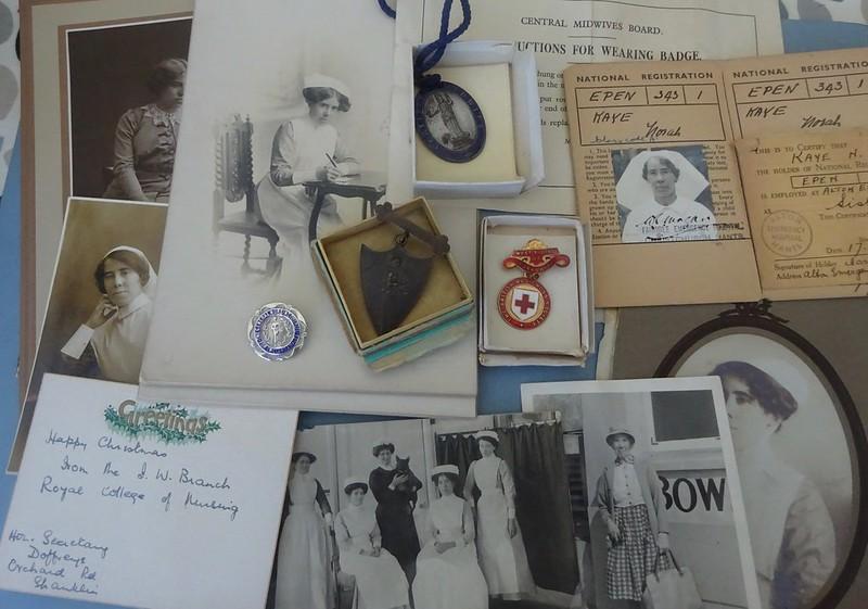 Nursing & Midwifery Group & Ephemera,Nora Kaye, Spalding Lincs