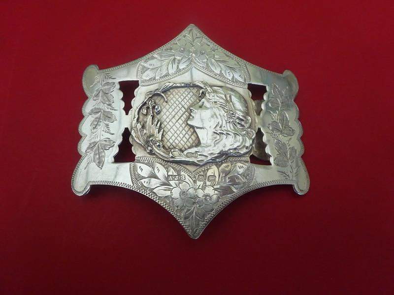 Art Nouveau Silver Buckle